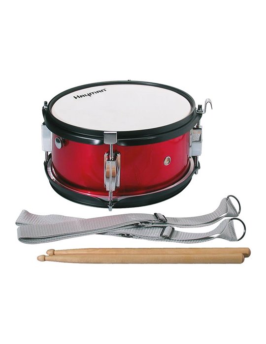 Tambor marcha Jr Hayman 10x5pg c/cint. rojo