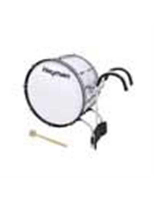 Bombo con arnés Hayman 26x12pg aluminio blanco