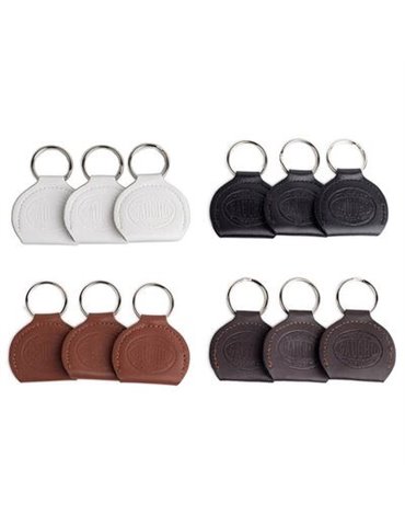 LLAVERO DE CUERO HAYMAN CON PORTPÚAS PARA 12 PUAS