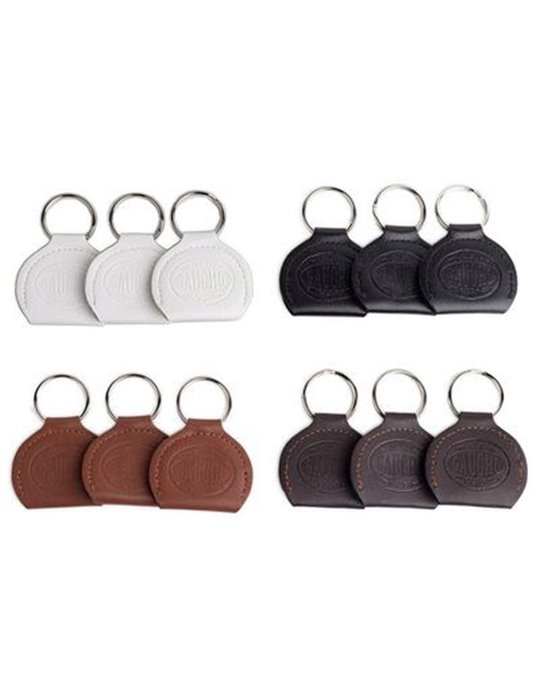 LLAVERO DE CUERO HAYMAN CON PORTPÚAS PARA 12 PUAS