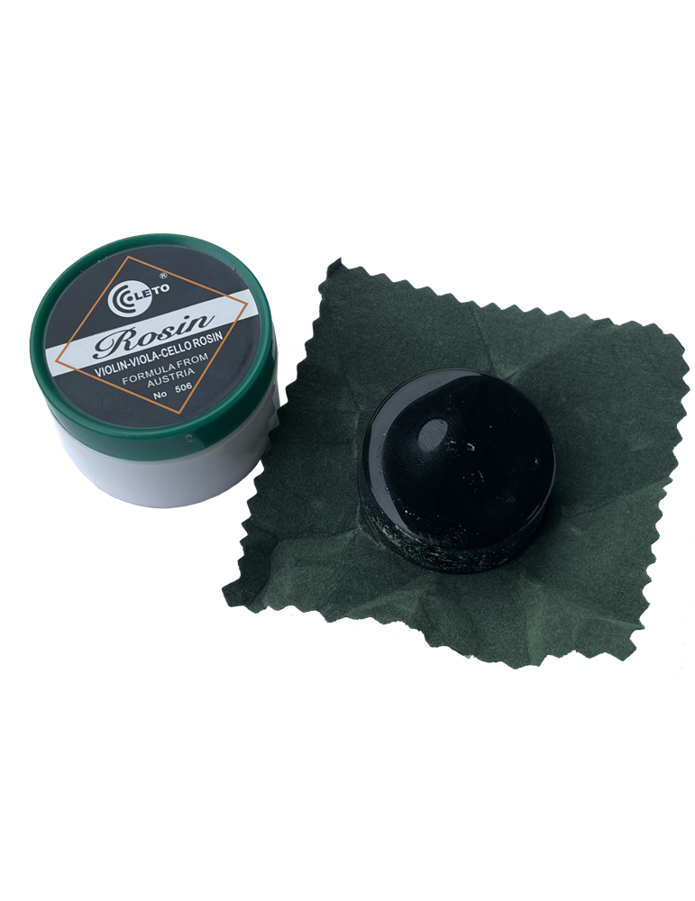 RESINA ROSIN PARA VIOLA-VIOLÍN-CHELO-CON PAÑO