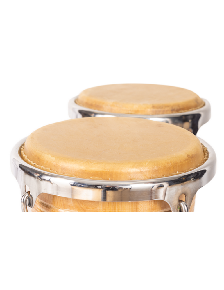 BONGO JINBAO CON PARCHES DE PIEL DE 7,5" x 8,5"