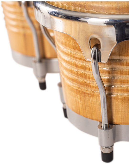 BONGO JINBAO CON PARCHES DE PIEL DE 7,5" x 8,5"