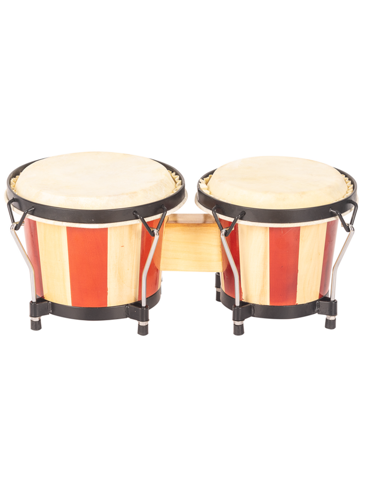 BONGOS JINBAO CON PARCHE DE PIEL DE 6,5" x 7,5"