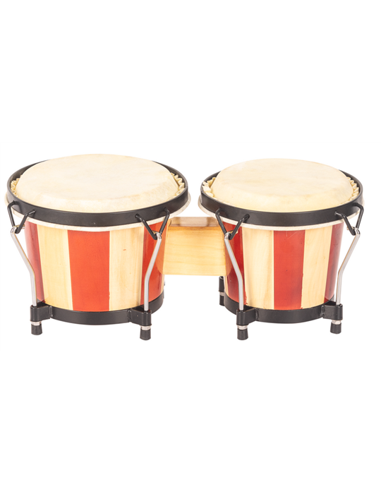 BONGOS JINBAO CON PARCHE DE PIEL DE 6,5" x 7,5"