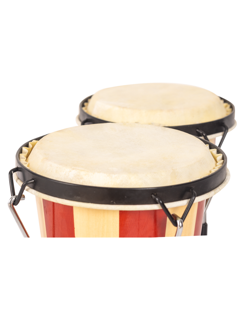BONGOS JINBAO CON PARCHE DE PIEL DE 6,5" x 7,5"