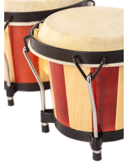 BONGOS JINBAO CON PARCHE DE PIEL DE 6,5" x 7,5"