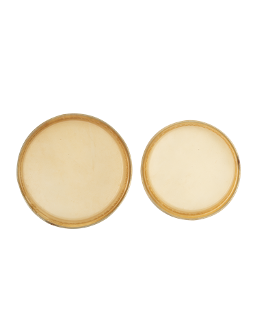 JUEGO DE PARCHES DE PIEL PARA BONGOS JINBAO 7,5 " + 8,5"