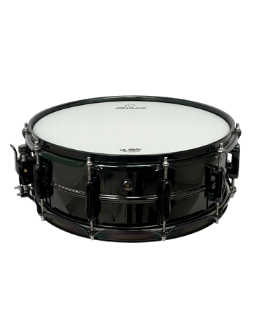 CAJA JINBAO 14" x 5.5" DE ACERO NIQUELADO NEGRO