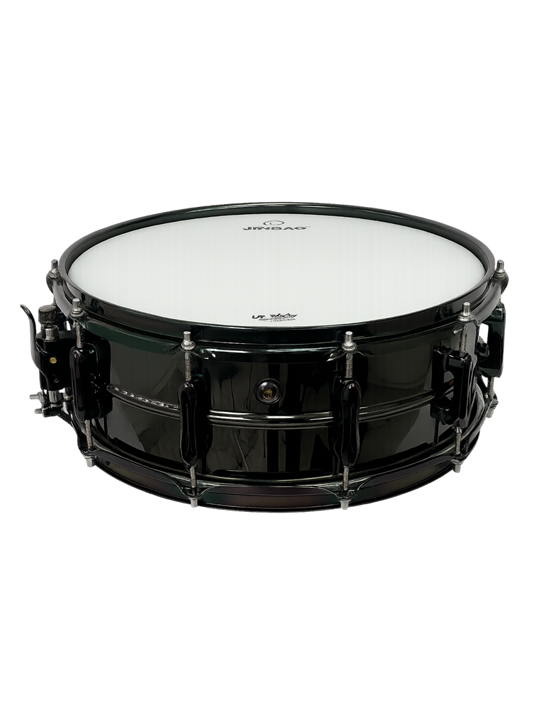 CAJA JINBAO 14" x 5.5" DE ACERO NIQUELADO NEGRO