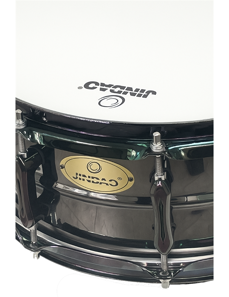 CAJA JINBAO 14" x 5.5" DE ACERO NIQUELADO NEGRO