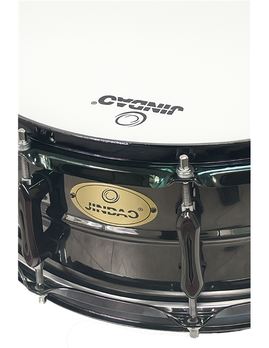 CAJA JINBAO 14" x 5.5" DE ACERO NIQUELADO NEGRO