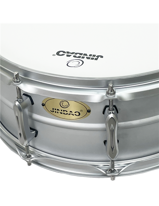 CAJA JINBAO 14" x 5.5" DE ACERO NIQUELADO PERLA