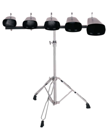 JUEGO DE 5 CENCERROS JINBAO METAL CON SOPORTE