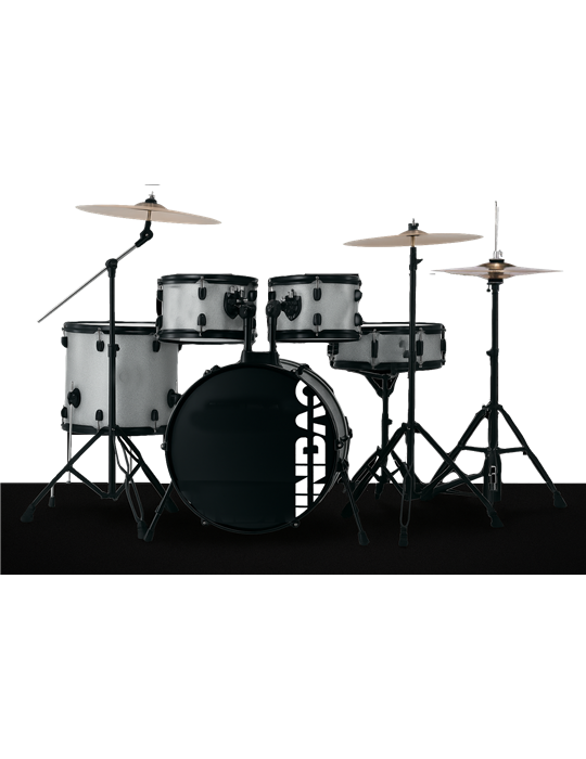 BATERÍA JINBAO BOMBO DE 18" GRIS CLARO