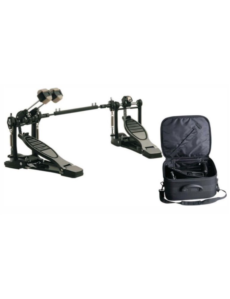 PEDAL DOBLE DE BOMBO JINBAO CON FUNDA
