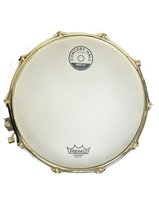 CAJA JINBAO 14" x 6" POP MADERA BLANCO LACADO/DORADO