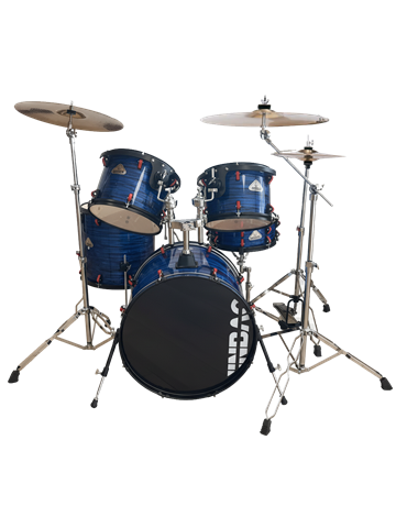 BATERÍA JINBAO BOMBO 22" AZUL 2