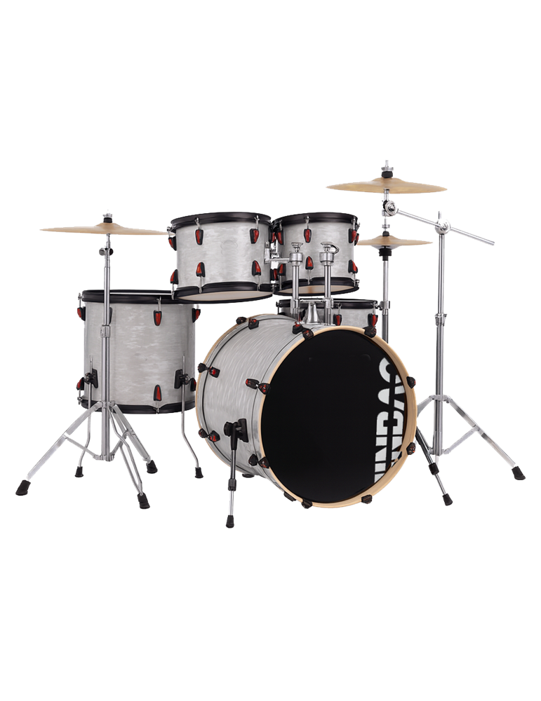 BATERÍA JINBAO BOMBO 22" BLANCO