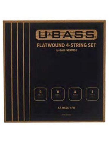 JUEGO DE CUERDAS KALA U-BASS ENTORCHADO PLANO ACERO 60/130