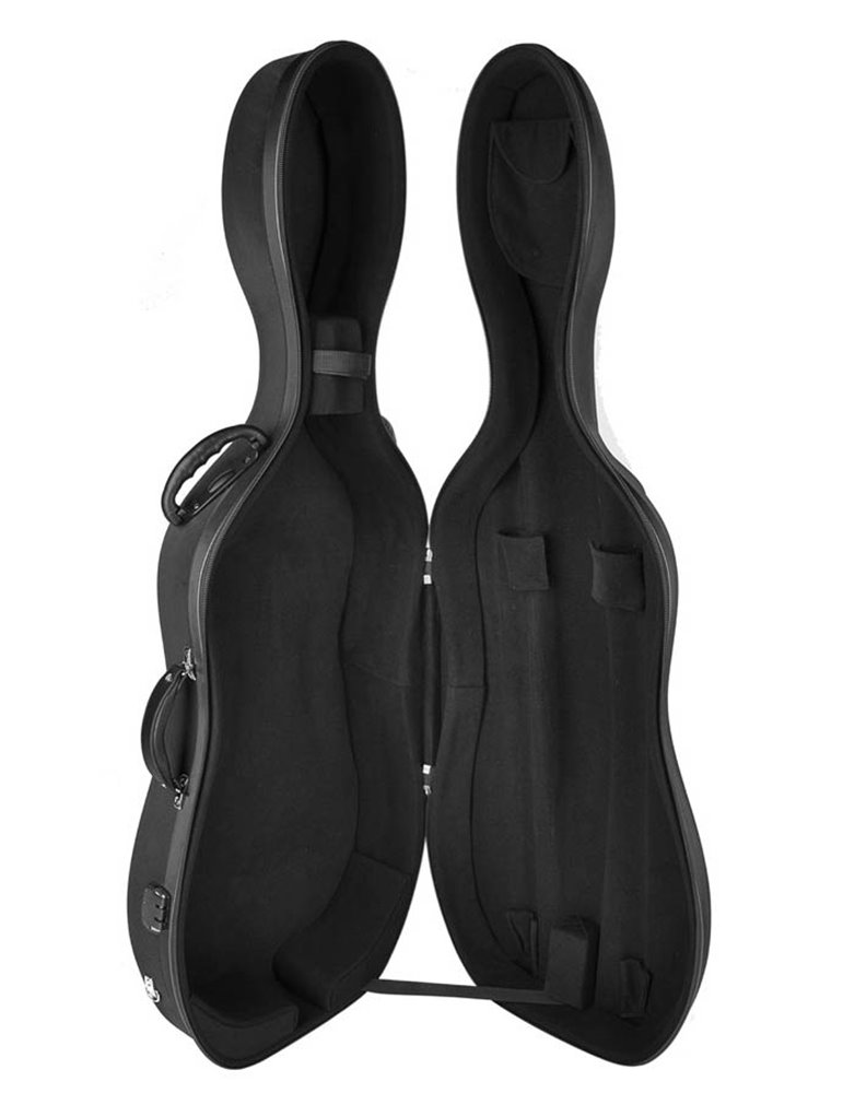 Estuche chelo 4/4 Leonardo espuma negro