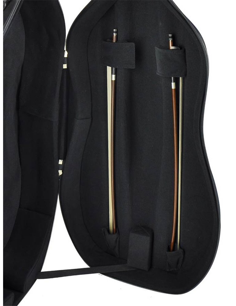 Estuche chelo 4/4 Leonardo espuma negro