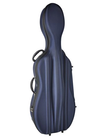 Estuche chelo 4/4 Leonardo espuma azul