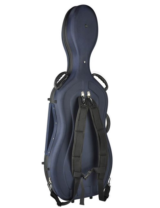 Estuche chelo 4/4 Leonardo espuma azul