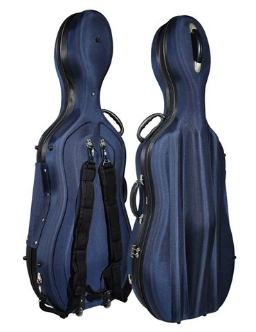 Estuche chelo 4/4 Leonardo espuma 53kg azul