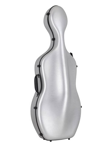 Estuche chelo 4/4 Leonardo PVC sándwich 45kg plata