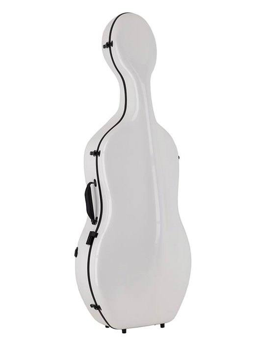 Estuche chelo 4/4 Leonardo carbono 38kg blanco