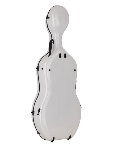 Estuche chelo 4/4 Leonardo carbono 38kg blanco 2