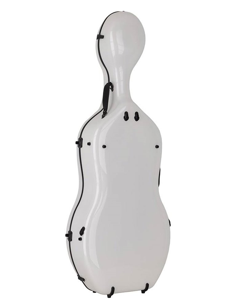 Estuche chelo 4/4 Leonardo carbono 38kg blanco