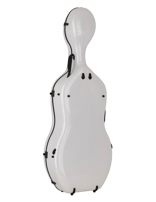 Estuche chelo 4/4 Leonardo carbono 38kg blanco