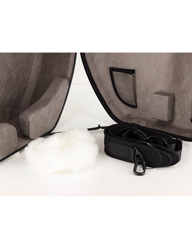 Estuche chelo 4/4 Leonardo carbono 38kg blanco