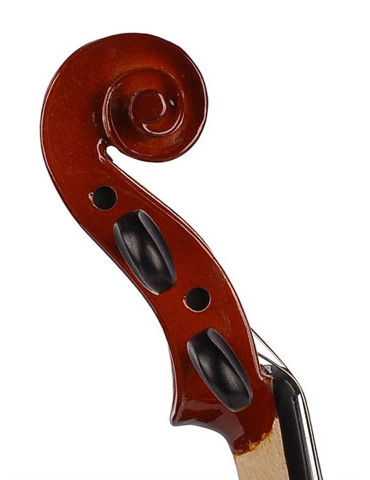 Violín 1/4 Leonardo macizo abeto/arce/diap.Teñido