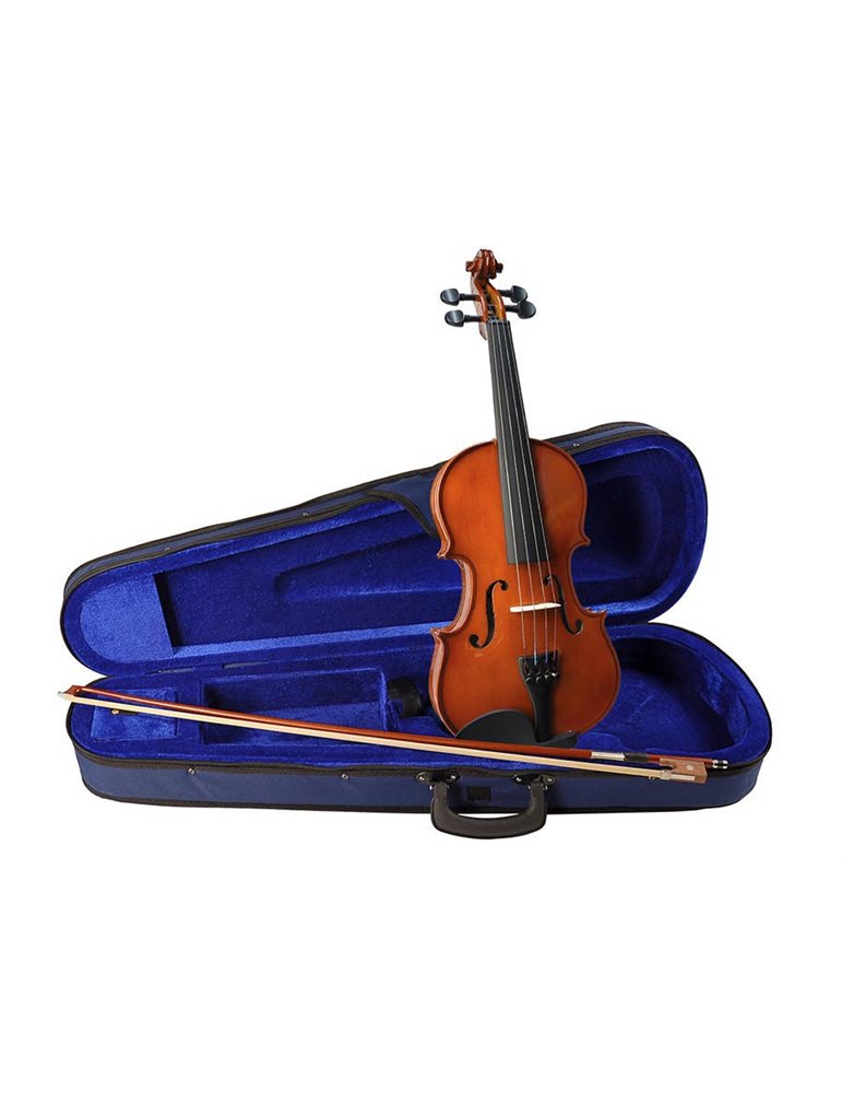 Violín 1/4 Leonardo macizo abeto/arce/diap.Teñido