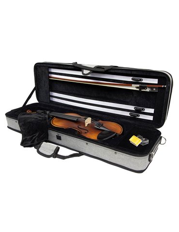 Violín 3/4 Leonardo macizo abeto/arce fl/ebano 2