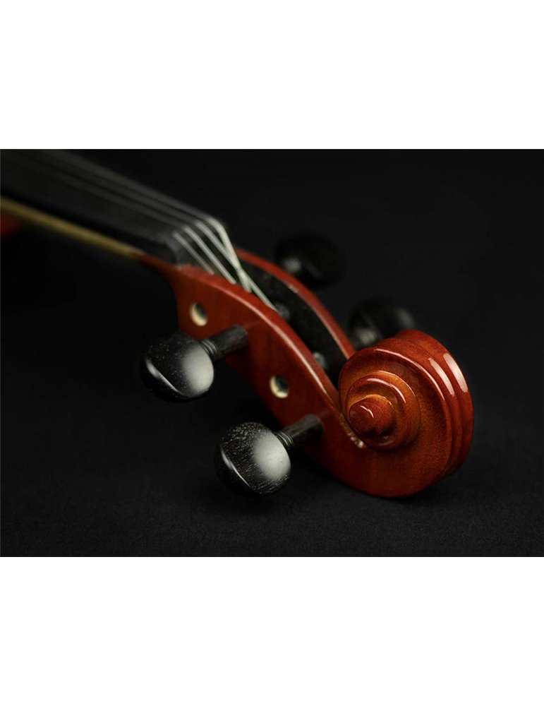 Violín 3/4 Leonardo macizo arce/arce fl/ébano