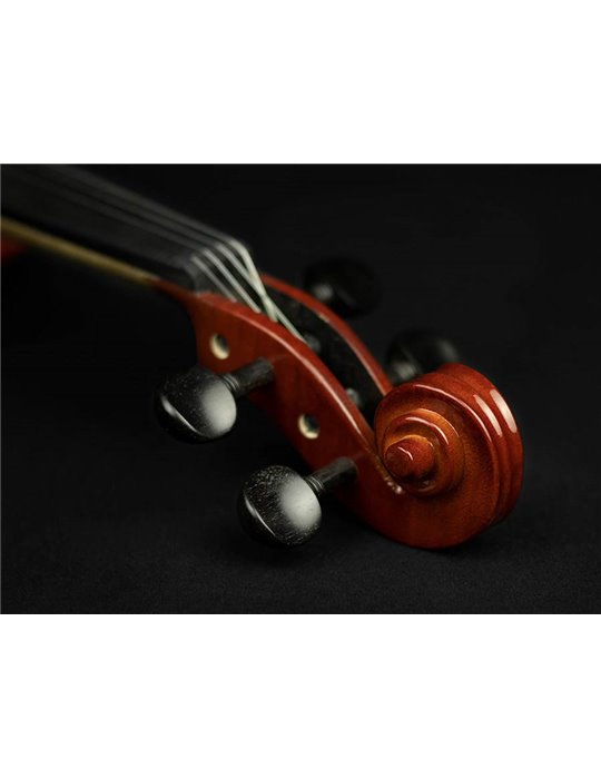 Violín 3/4 Leonardo macizo arce/arce fl/ébano