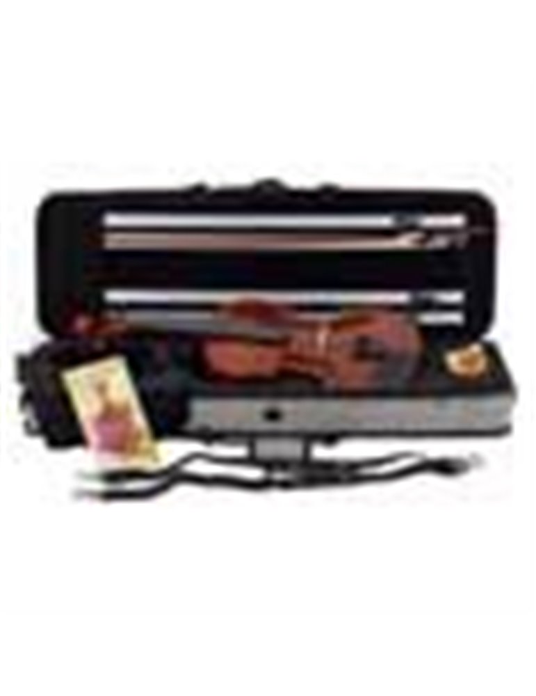 Violín 3/4 Leonardo macizo arce/arce fl/ébano