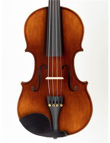 Violín 3/4 Leonardo macizo antiguo flameado 2