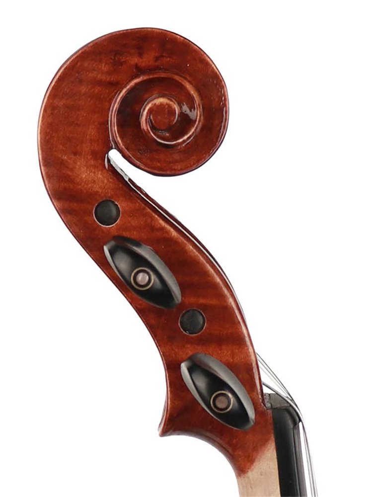 Violín 3/4 Leonardo macizo antiguo flameado