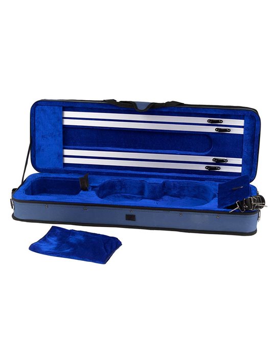 Estuche violín 4/4 Leonardo rectan. espuma azul