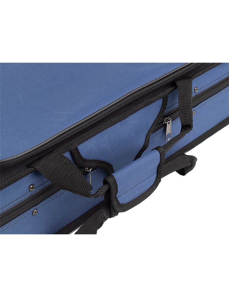 Estuche violín 4/4 Leonardo rectan. espuma azul