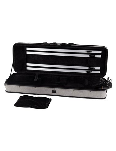 Estuche violín 4/4 Leonardo rectan. espuma gris