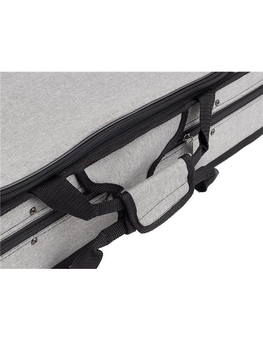 Estuche violín 4/4 Leonardo rectan. espuma gris