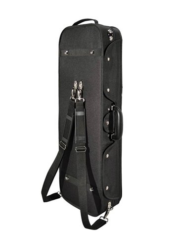 Estuche viola Leonardo ajust. madera negro/azul 2