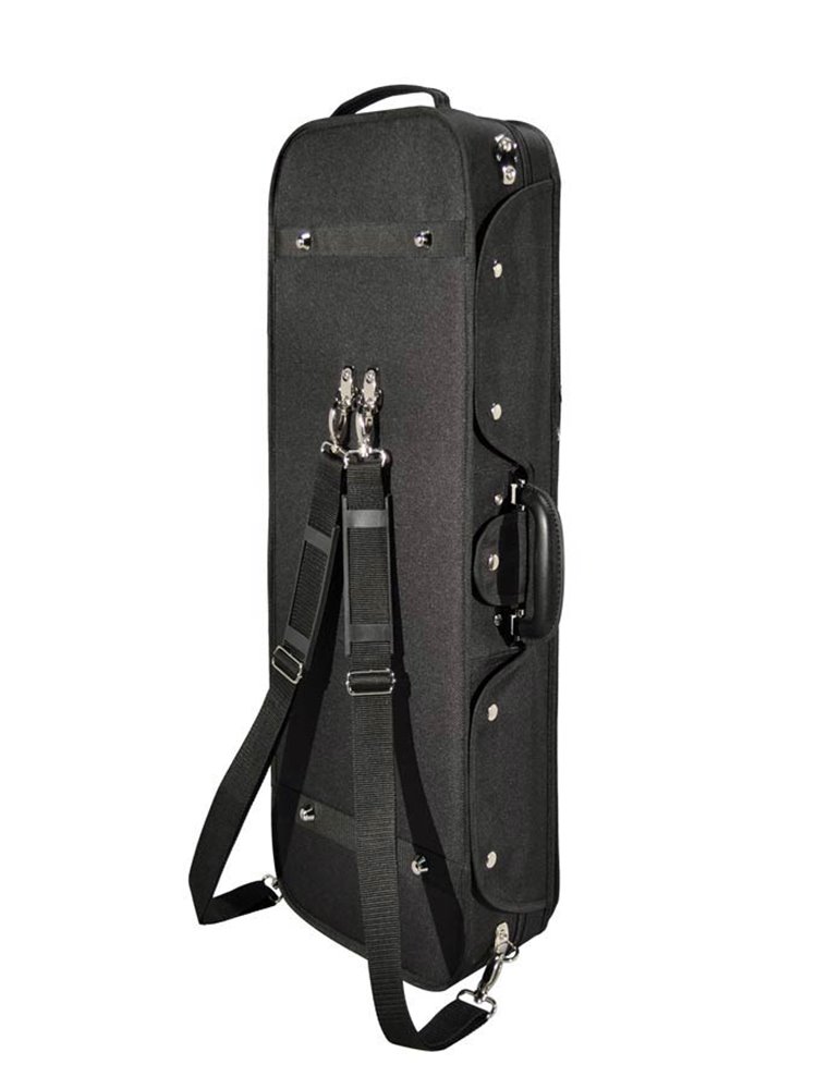 Estuche viola Leonardo ajust. madera negro/azul