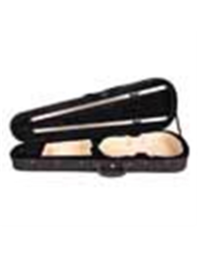 Estuche violín 3/4 Leonardo forma negro YKK